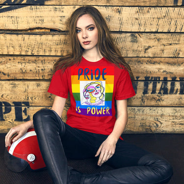 KW Gallery Wearable Art Tee 🏳️🌈 “Pride is Power” Pride Edition Tee - Winter Sunshine Marketplace